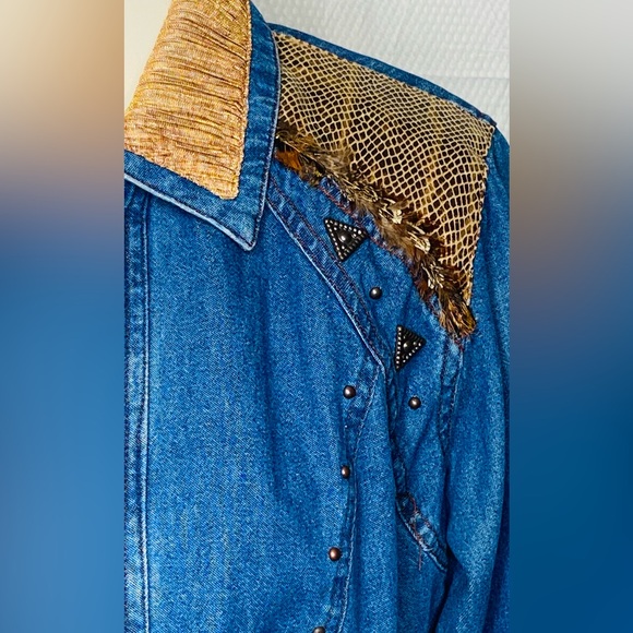 VINTAGE NANCY BOLEN WOMENS DENIM JACKET - Picture 3 of 16